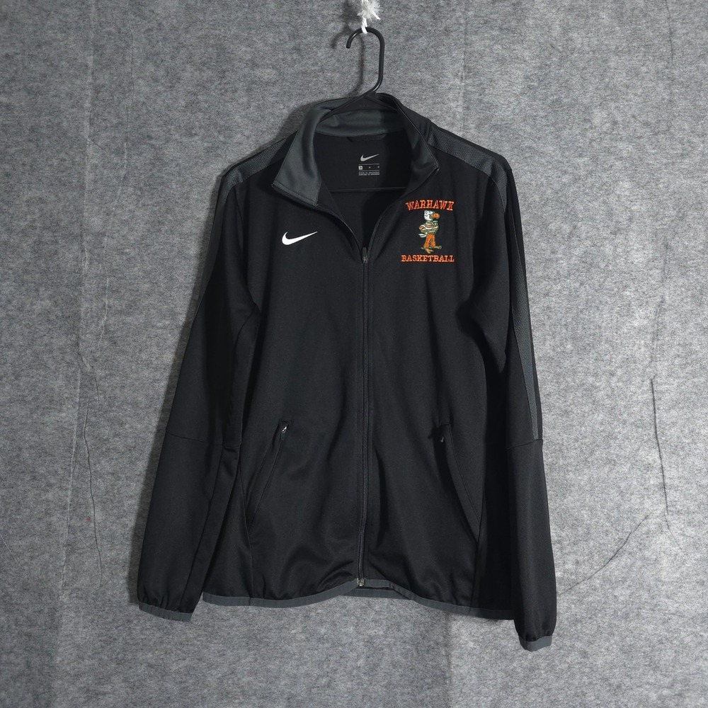 Nike Epic Jacket Womens M Medium Black Full Zip Mock Neck Long Sleeve Basketball